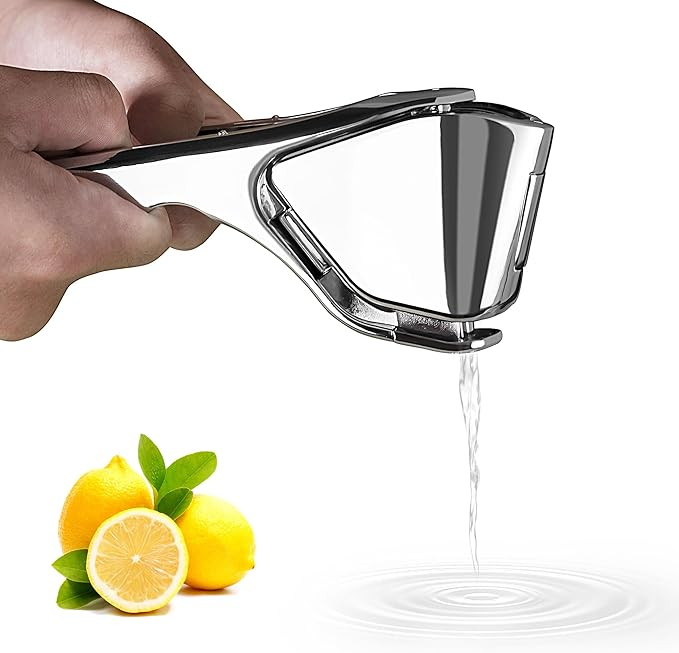 Lemon Squeezer, Stainless Steel Lemon Juicer, Manual Juicer for Lemon Citrus Lime Orange, Handhel... | Amazon (US)