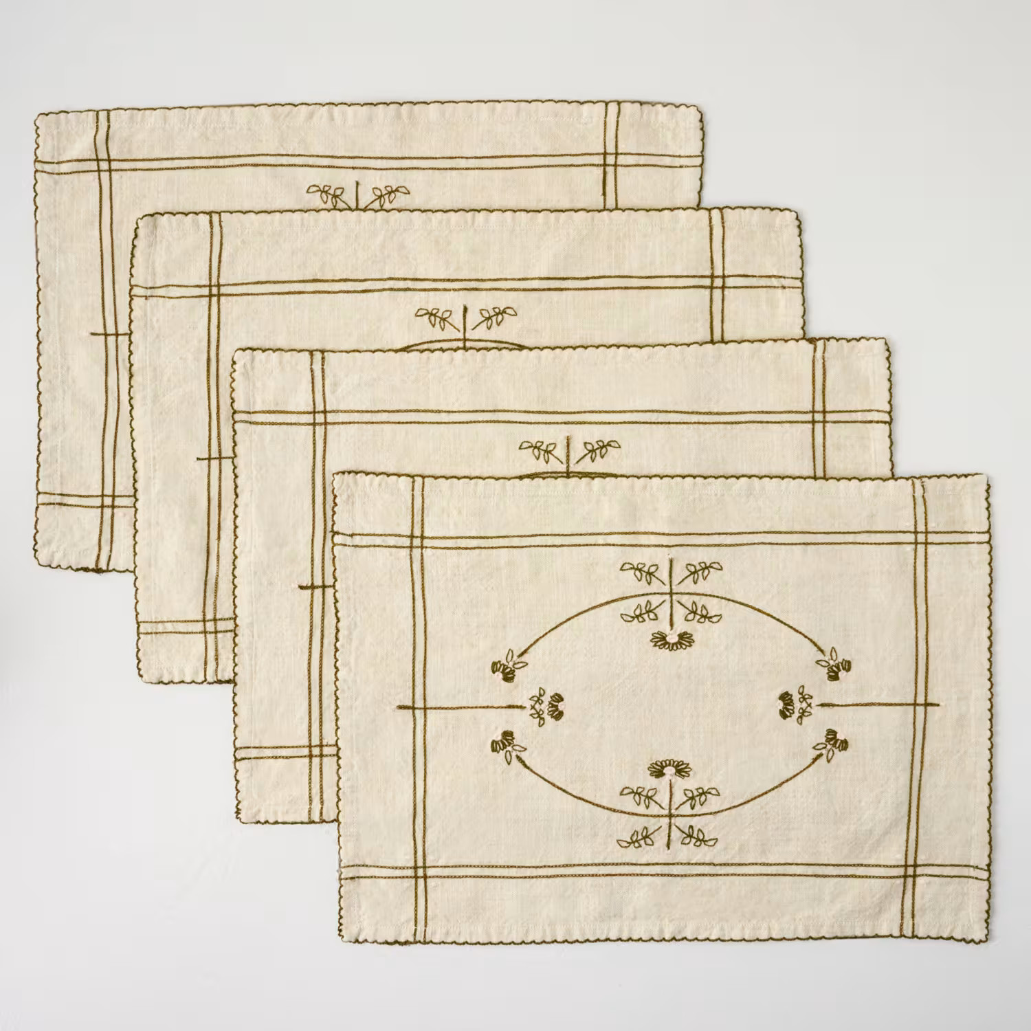 Mabel Embroidered Placemat Set of Four | Magnolia