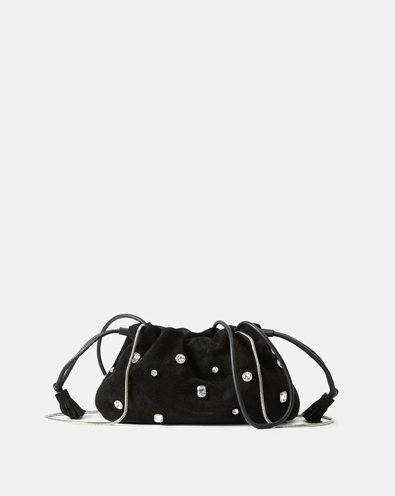 Small Crystal Veronica Beard Stash Bag Black | Veronica Beard