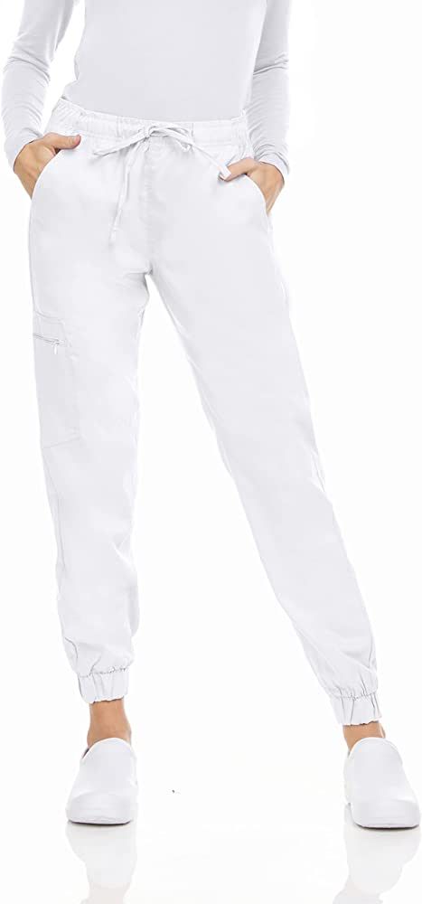 Marilyn Monroe Stretch Jogger Scrubs Pants with Zipper Side Pocket, Available in 13 Colors from X... | Amazon (US)