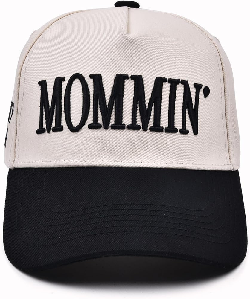Women’s Mommin Trucker Hat – Vintage Two-Tone Ponytail Baseball Cap, Embroidered Adjustable H... | Amazon (US)