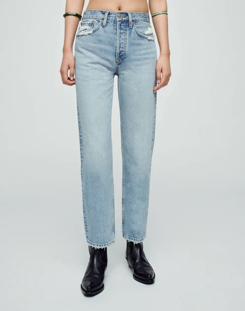 High Rise Stove Pipe - Ripped Tide | RE/DONE