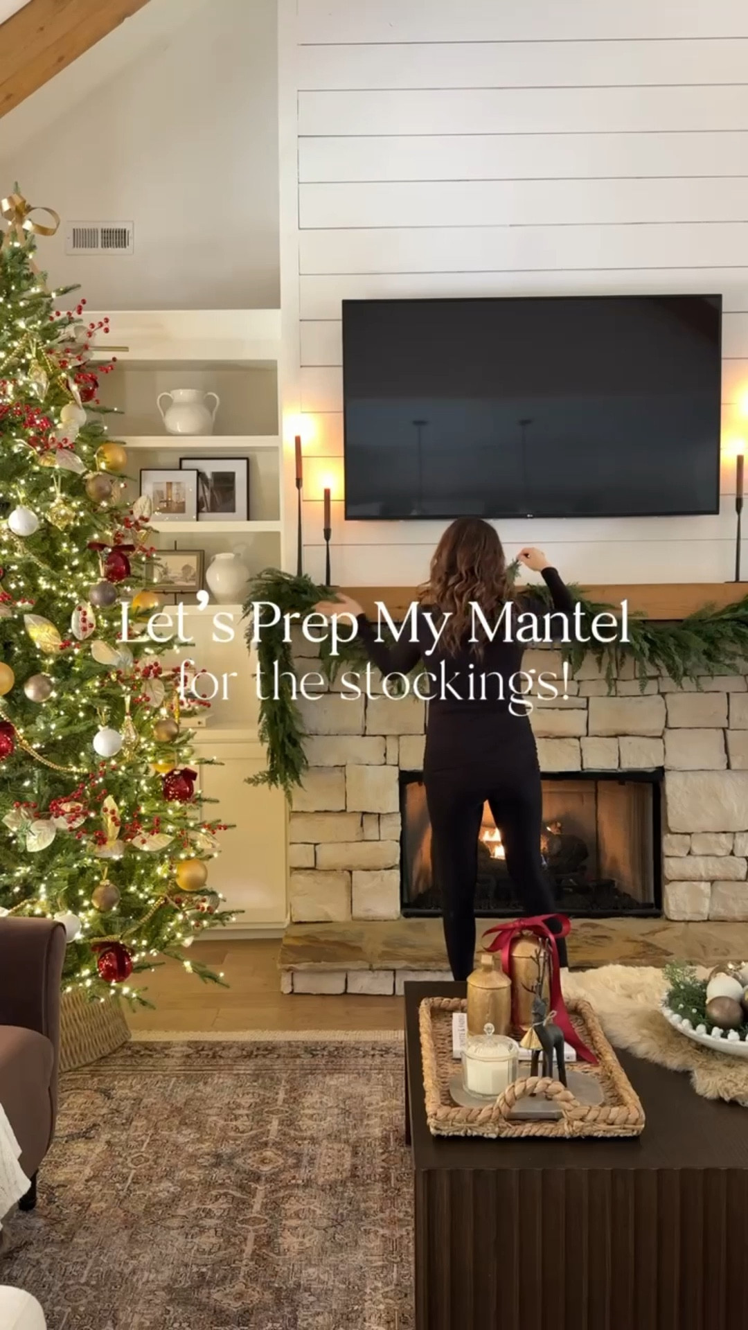 Preparing my Christmas mantel for the stockings that just arrived at my doorstep! I can’t wait to show you! 😍 I’m hooked on this Amazon cedar garland (I went with the full) and I’m using 4 strands! I love it for the fireplace because it’s not too flimsy. I prefer something with a little bit more stiffness for shaping! 

#LTKHoliday #LTKSeasonal #LTKHome