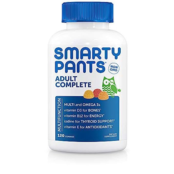 SmartyPants Adult Complete Daily Gummy Vitamins: Gluten Free, Multivitamin & Omega 3 Fish Oil (DHA/E | Amazon (US)