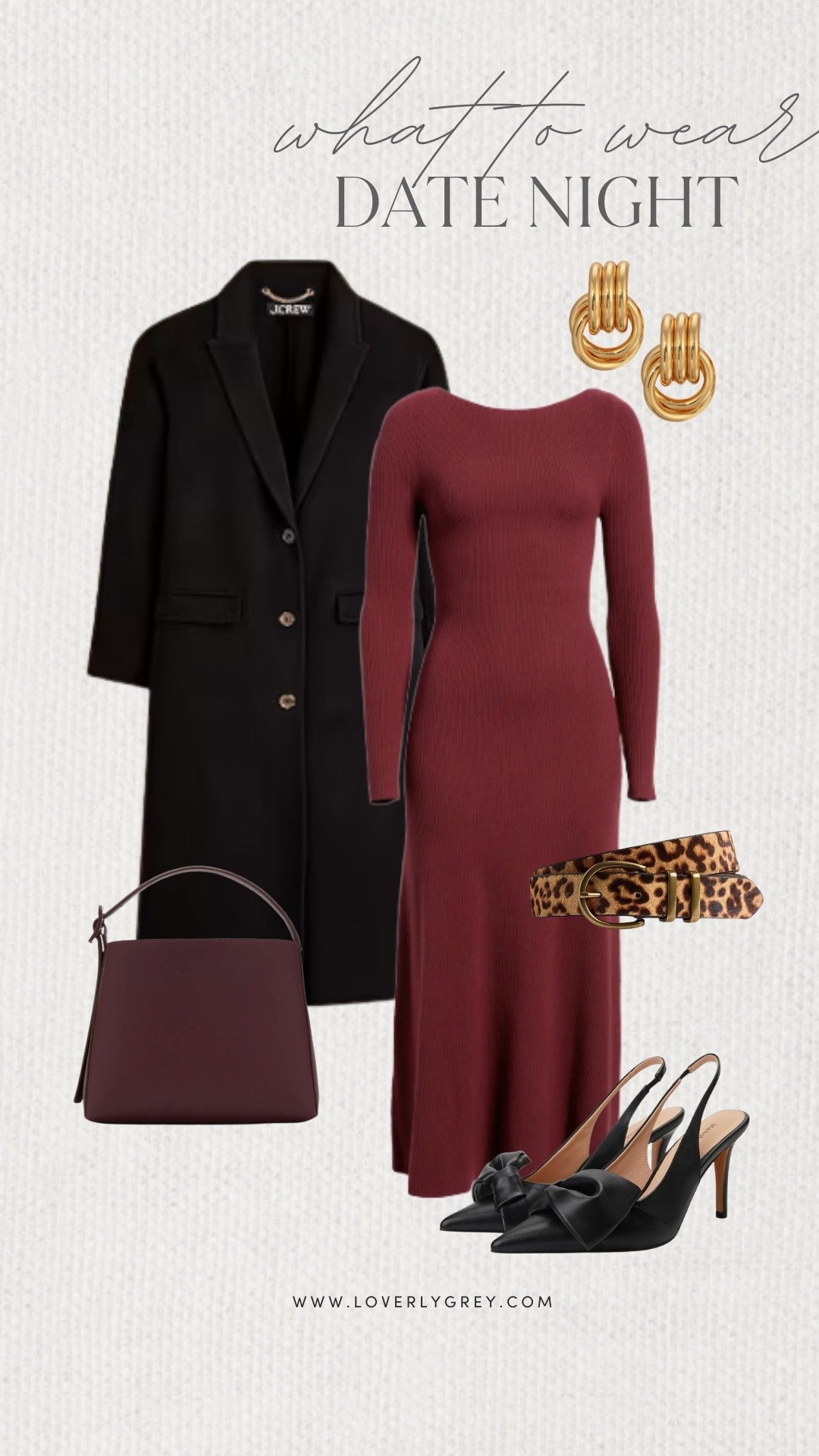 Loverly Grey, what to wear for date night! This long sleeve maxi dress is a great option to pair with a black coat and a cheetah print belt. Add a matching bag, heels, and gold earrings to complete the look! Loverly Grey, what to wear, date nightt

#LTKSeasonal #LTKgrwm #LTKFindsUnder100