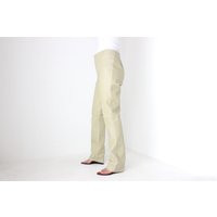 Y2K Neutral/Beige Vinyl High Waist Bootcut Pants | Etsy (US)