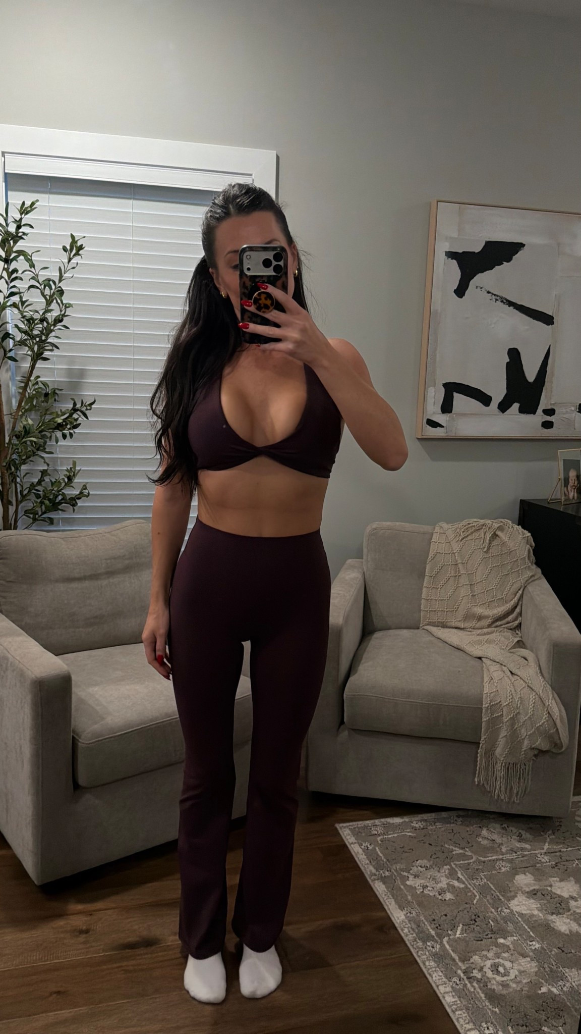 Fabletics flair pants activewear set