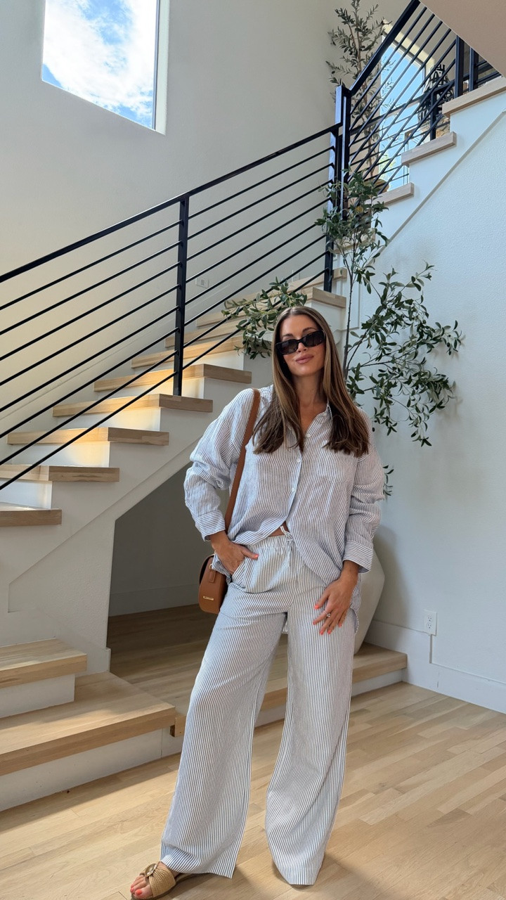 I grabbed another linen set from @Aritzia for this summer! I’ve been loving these, and I had to go with stripes for this one!

Wearing a medium in the top and bottoms. Very comfortable and great for pregnancy, as well as postpartum!

#LTKBump #LTKootd #LTKgrwm