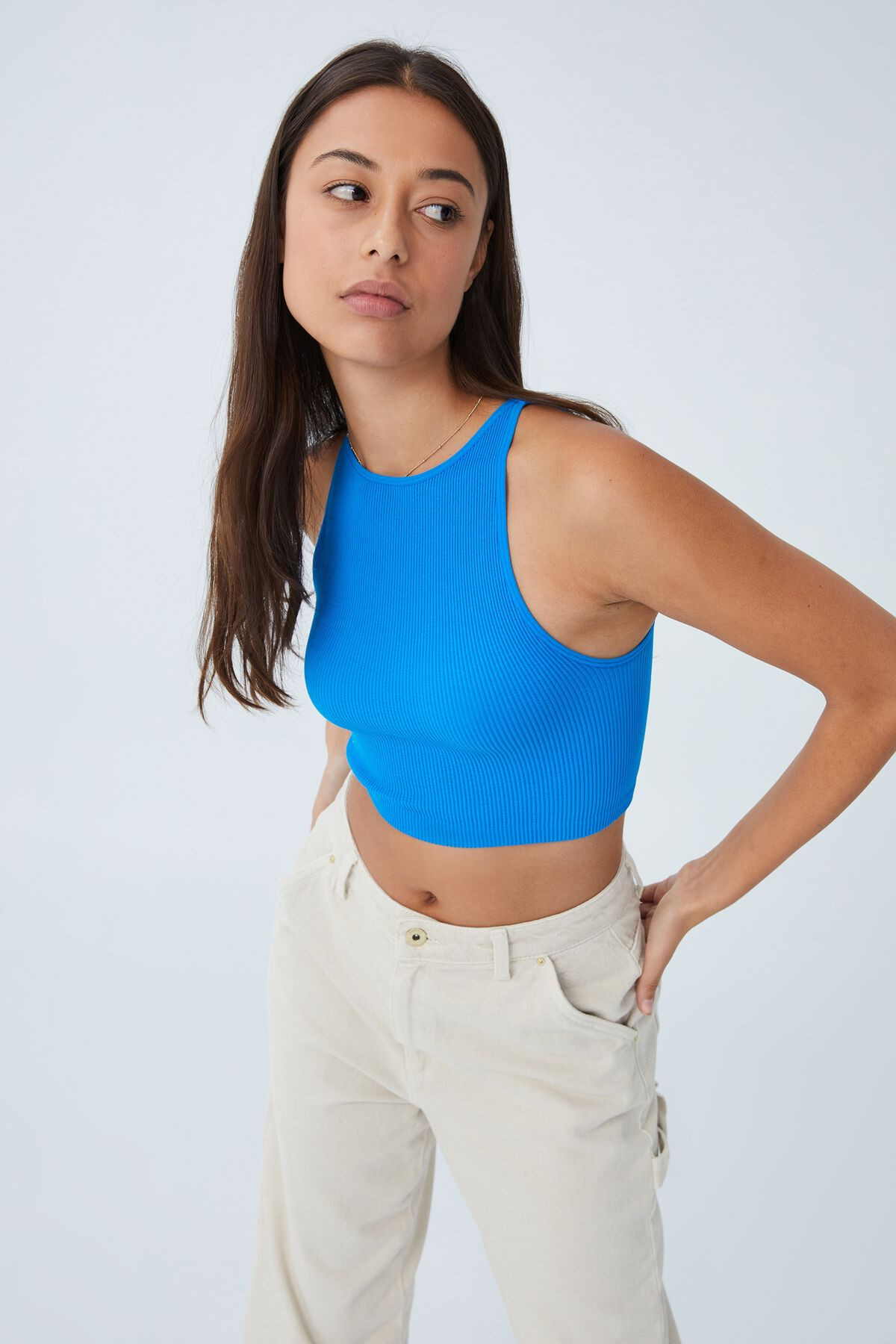 Seamless Benni High Neck Tank | Cotton On (ANZ)