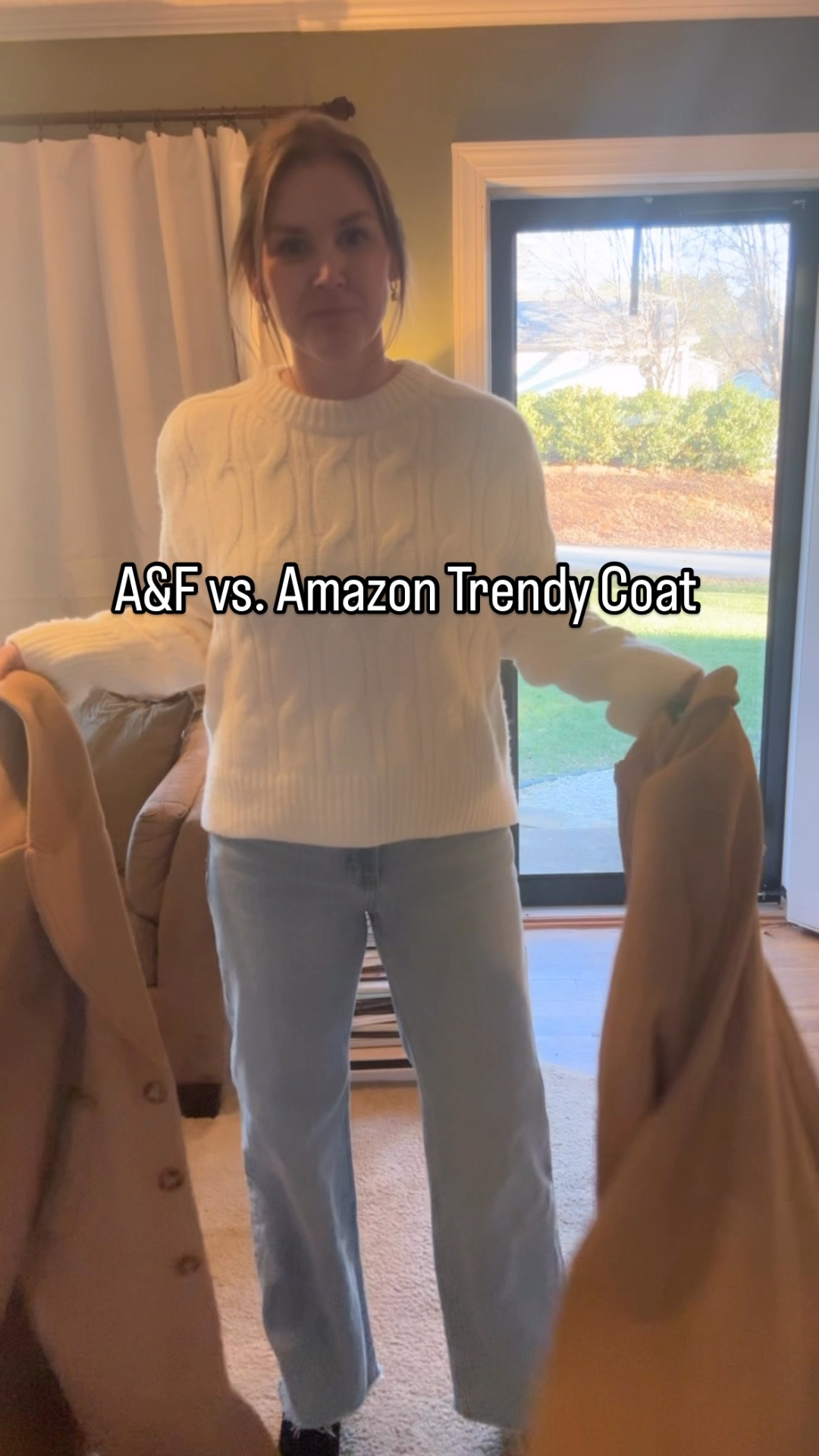 This coat is one of my favorite new trendy looks this season so I bought a couple to try out and compare! Can you guess which one I will keep and which I will return? Comment your guesses! 

#LTKStyleTip #LTKSeasonal #LTKWatchNow