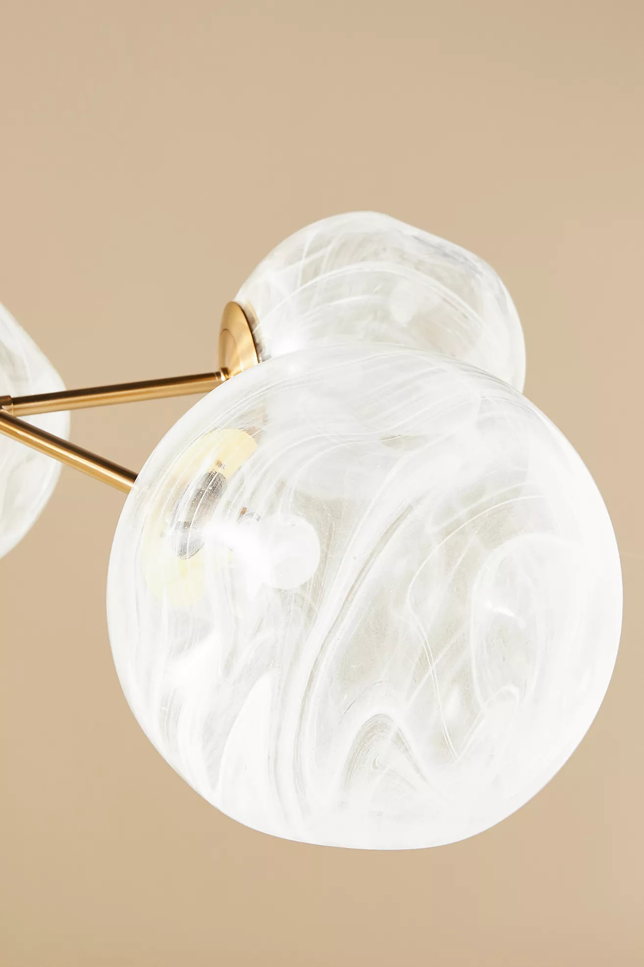 Cloud Organic Glass Globe Chandelier | Anthropologie (US)