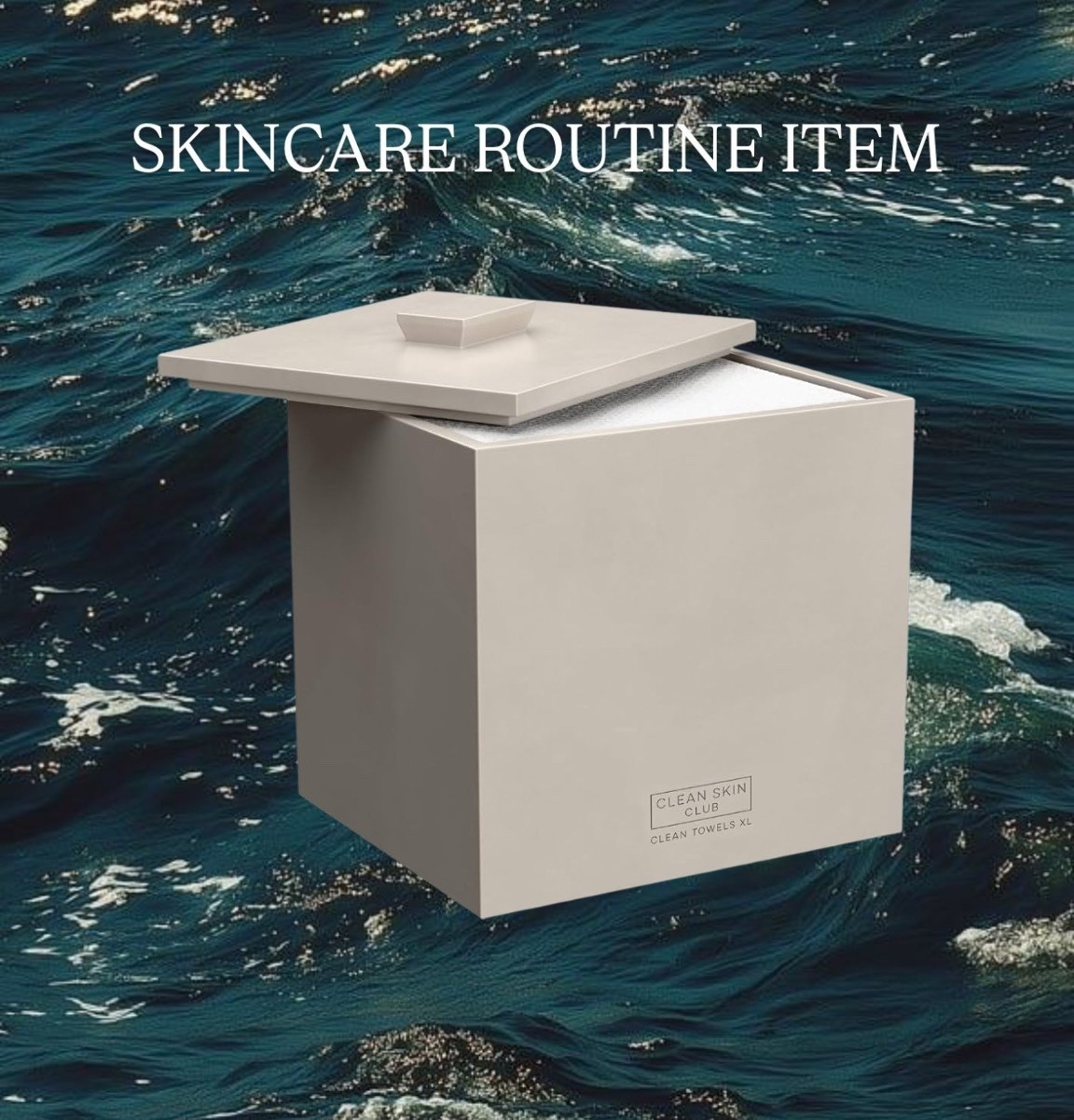 Clean skin club towels box home decor bathroom 

#LTKBeauty #LTKHome