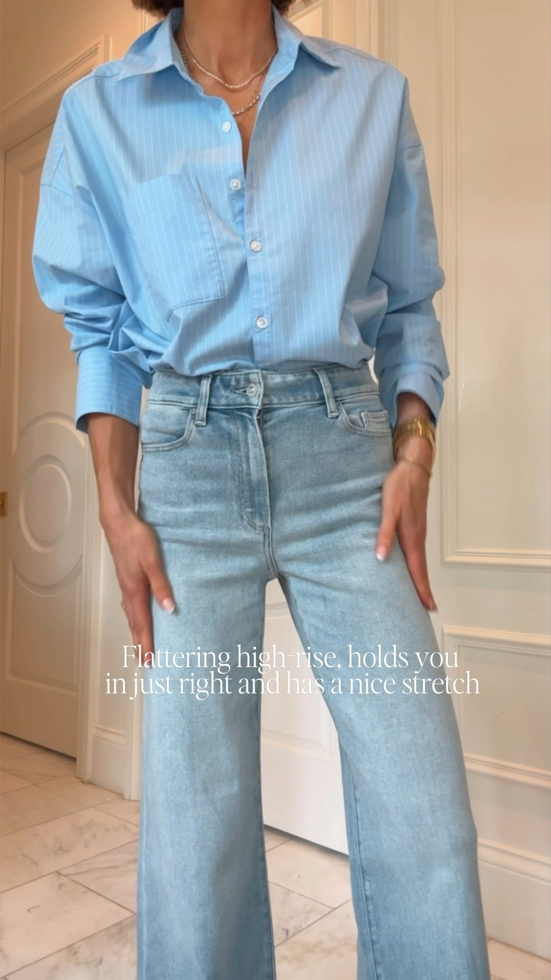The  jeans that fit everyone in a new wash. These fit tts