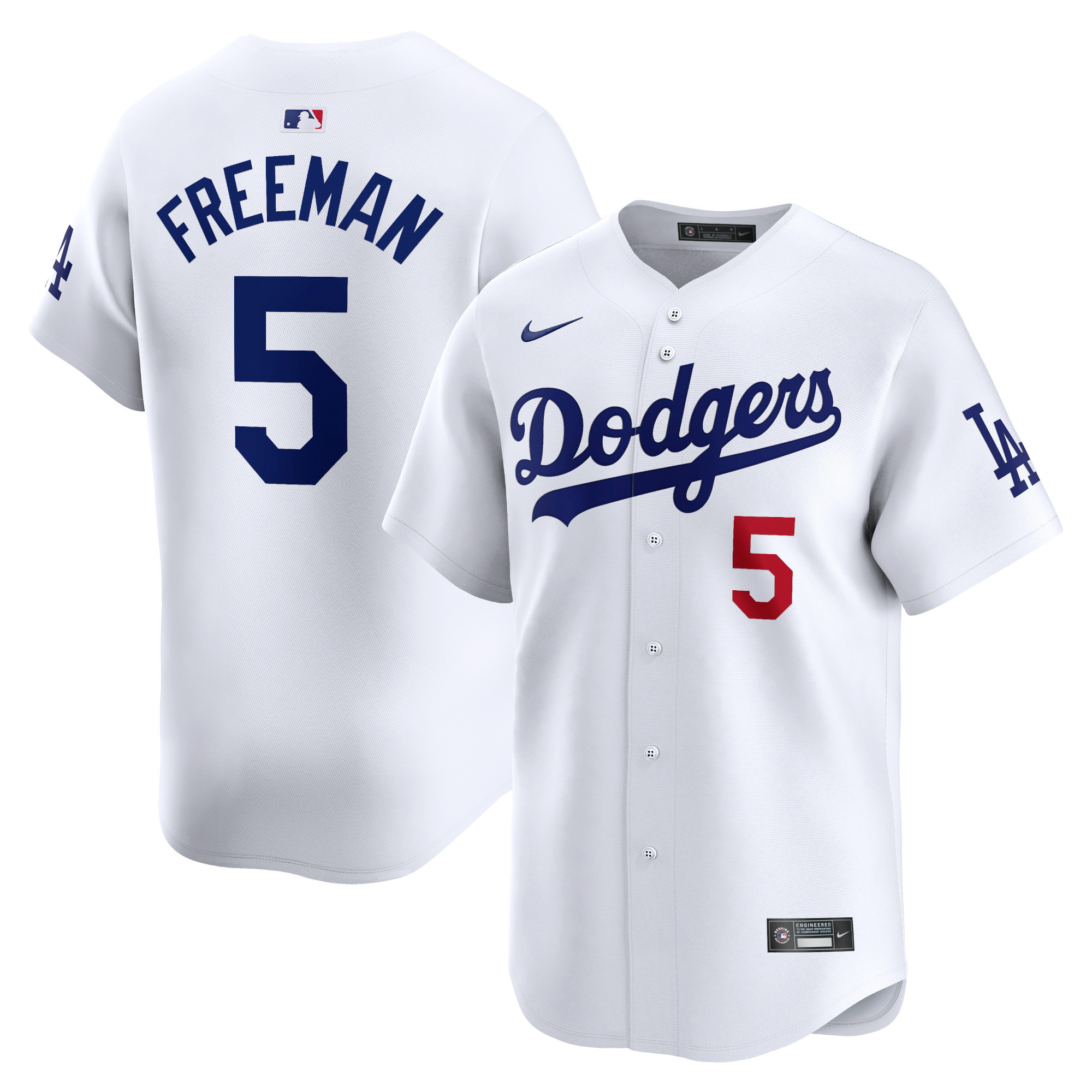 Men's Nike Freddie Freeman White Los Angeles Dodgers Home Limited Player Jersey | Fanatics