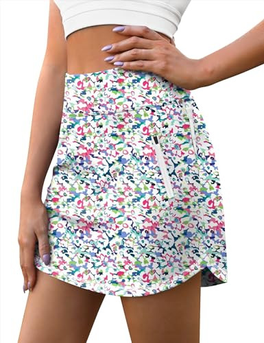 LouKeith Golf Skirts for Women Tennis Skirt with Zipper Pockets High Waisted Running Casual Athle... | Amazon (US)