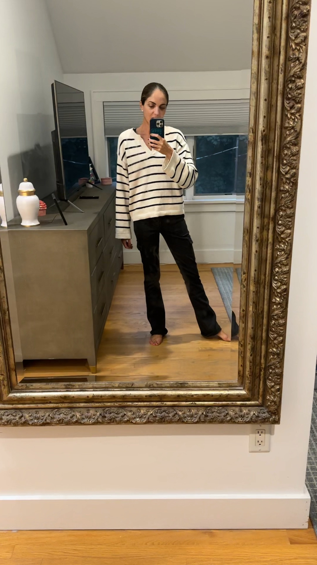 New Sculpted Hayden bootcut made from our premium, body sculpting shapewear fabric and Chill Vibes Sweater Chalk Black Stripe @sanctuaryclothing look. 

#LTKStyleTip #LTKSeasonal #LTKOver40