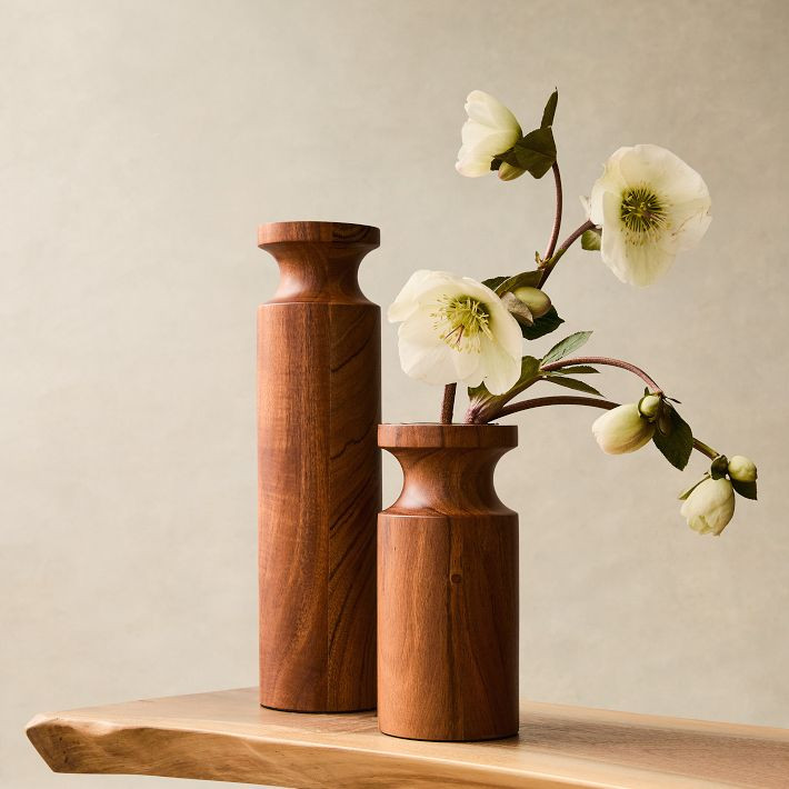 Coulter Wood Vases | West Elm (US)