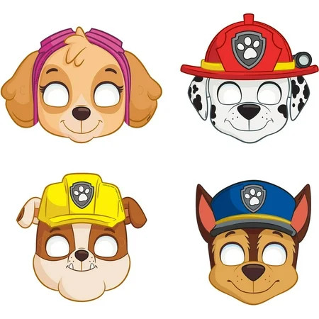 PAW Patrol Party Masks, 8ct - Walmart.com | Walmart (US)