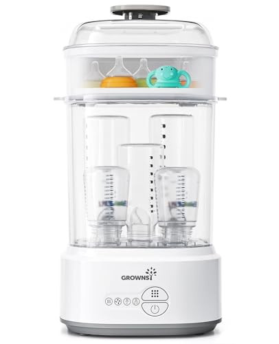 Grownsy Compact Baby Bottle Sterilizer and Dryer with Fast Sanitization | Amazon (US)