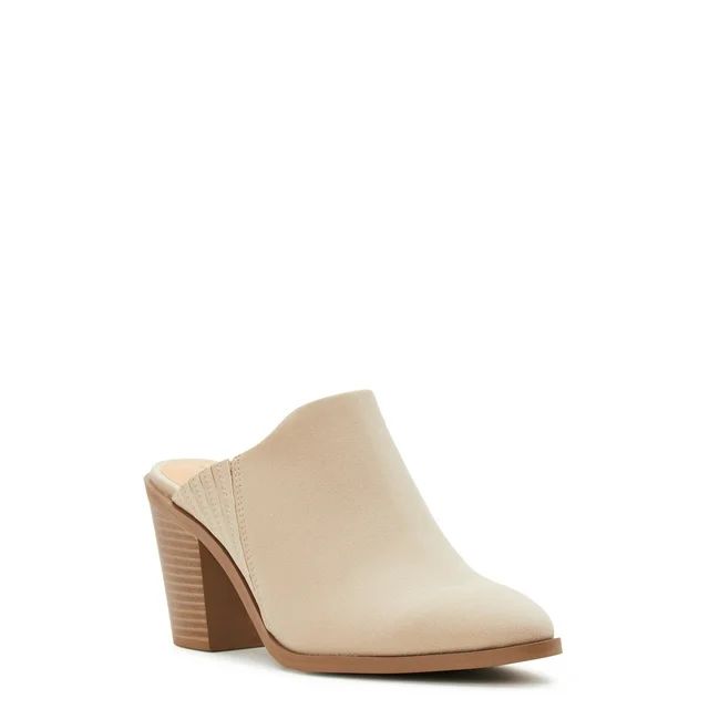 Time and Tru Women's Block Heel Mules - Walmart.com | Walmart (US)