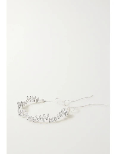 Jennifer Behr - Vera Circlet Silver-tone Swarovski Crystal Headband | NET-A-PORTER (US)