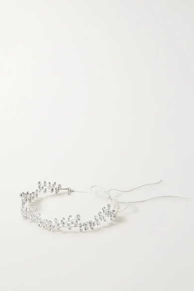 Jennifer Behr - Vera Circlet Silver-tone Swarovski Crystal Headband | NET-A-PORTER (US)