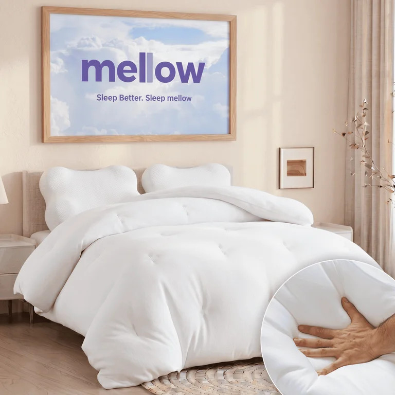 Mellow Marshmellow Comforter King/Cal King - Extra Fluffy Double-Stuffed Down Alternative Duvet I... | Walmart (US)