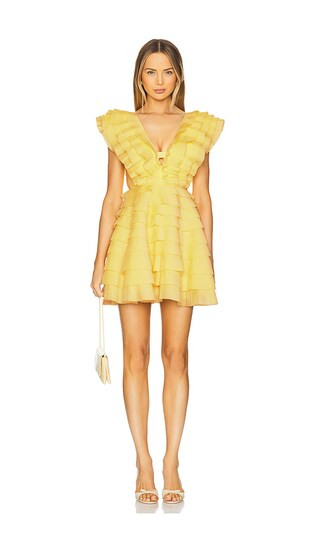 Reflection Mini Dress in Acacia Yellow | Revolve Clothing (Global)