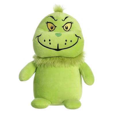 Aurora Medium Squishy Grinch Dr. Seuss Whimsical Stuffed Animal Green 9.5" | Target