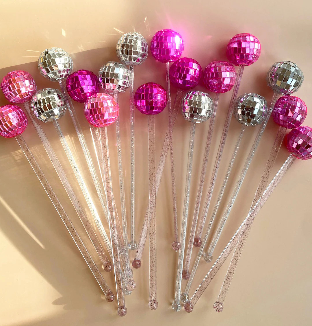 Disco Ball Drink Stirrer Disco Bar Cart Disco Ball Party Decor Disco Bachelorette Party Retro Dis... | Etsy (US)