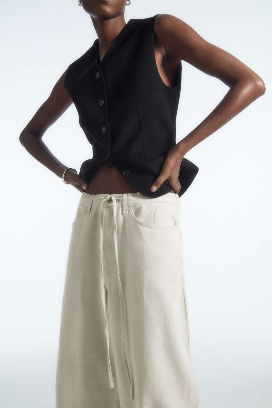 WIDE-LEG DRAWSTRING TROUSERS | COS UK