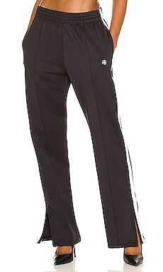 ANINE BING Sport Kameron Pant in Black with White Stripe from Revolve.com | Revolve Clothing (Global)