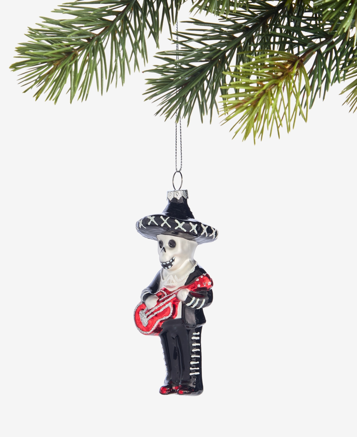 Holiday Lane Day of the Dead Glass Skeleton Ornament, Macy's Exclusive | Macy's