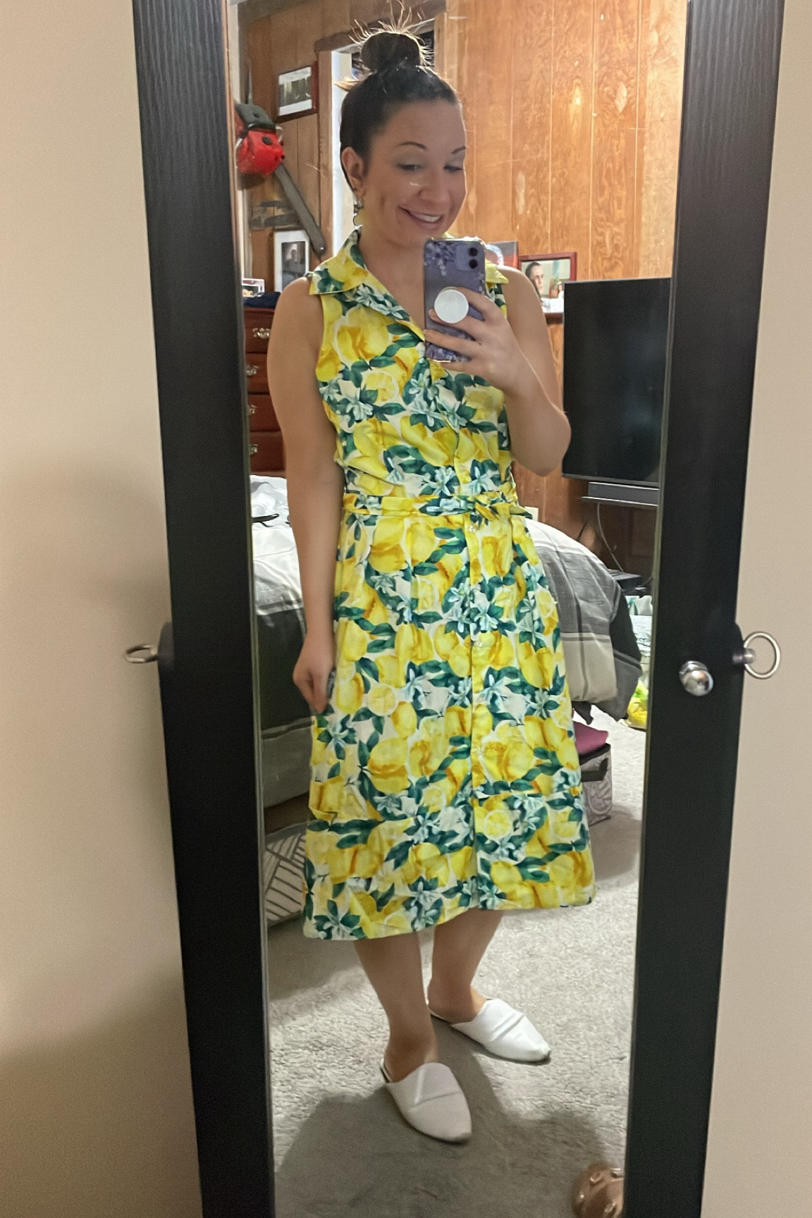 Friday fit!!! My fav lemon dress 
Size small. 

#LTKWorkwear #LTKFindsUnder50 #LTKStyleTip