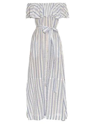 Mira off-the-shoulder striped maxi dress | Matches (US)