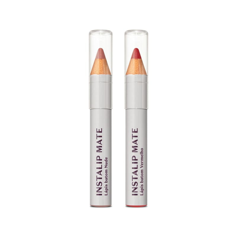 Combo Intense: Lápis Batom Vermelho 1,2g + Lápis Batom Nude 1,2g | O Boticário | oBoticario (BR)