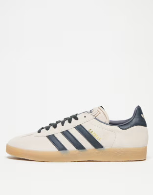 adidas Originals Gazelle trainers in taupe and indigo | ASOS (Global)