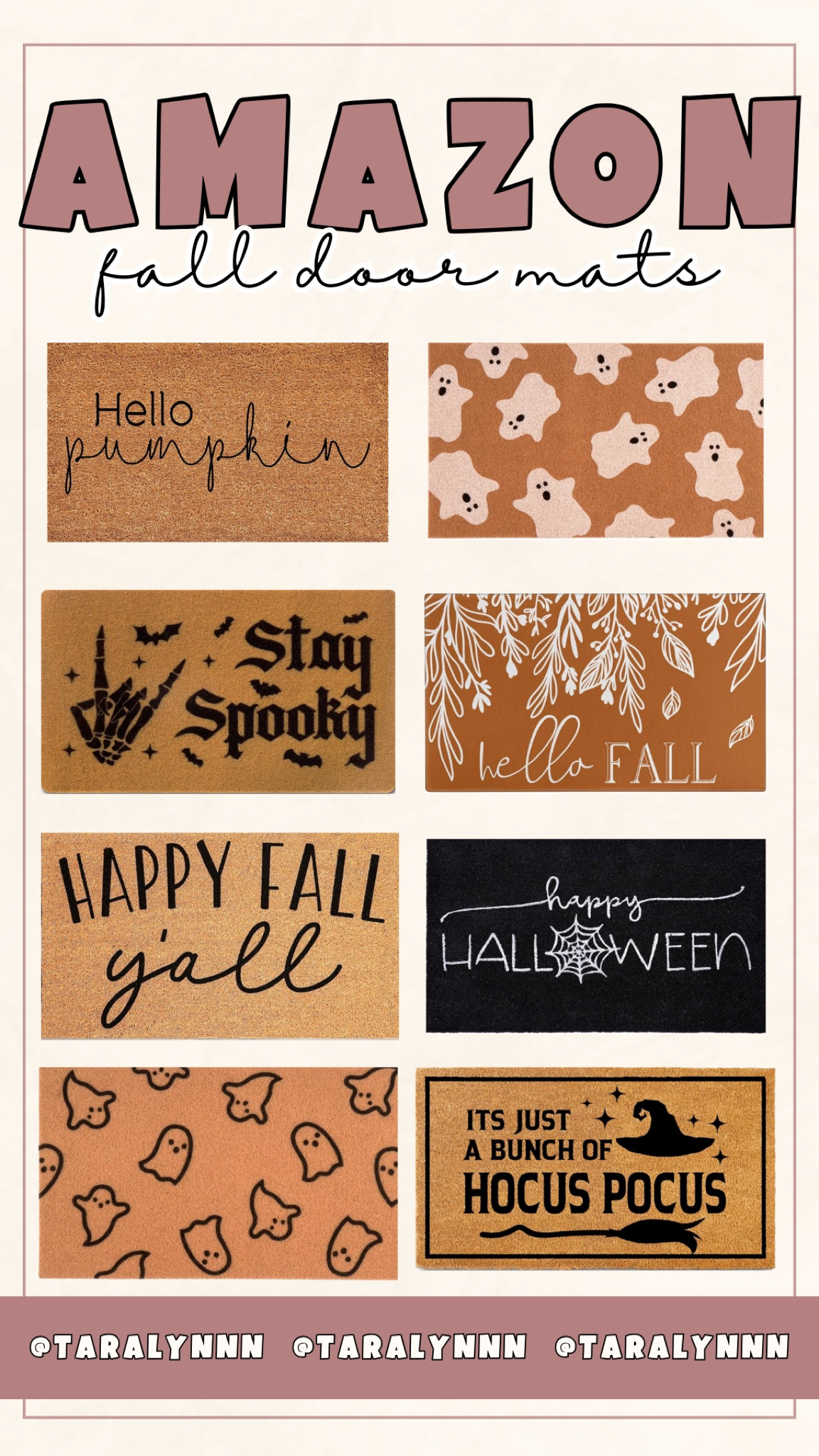 Amazon Fall Doormats! 🦇🧡🍂

#porch #fall #home #doormat #halloween #ghost #homedecor

#LTKFindsUnder50 #LTKHome #LTKSeasonal