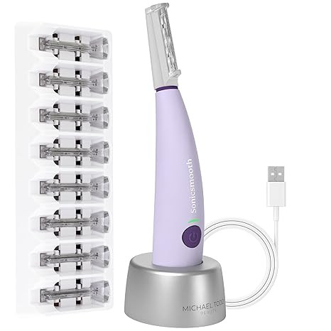 Michael Todd Beauty Sonicsmooth Dermaplane Razor for Women Face + Eyebrow trimmer Dermaplaning Sy... | Amazon (US)