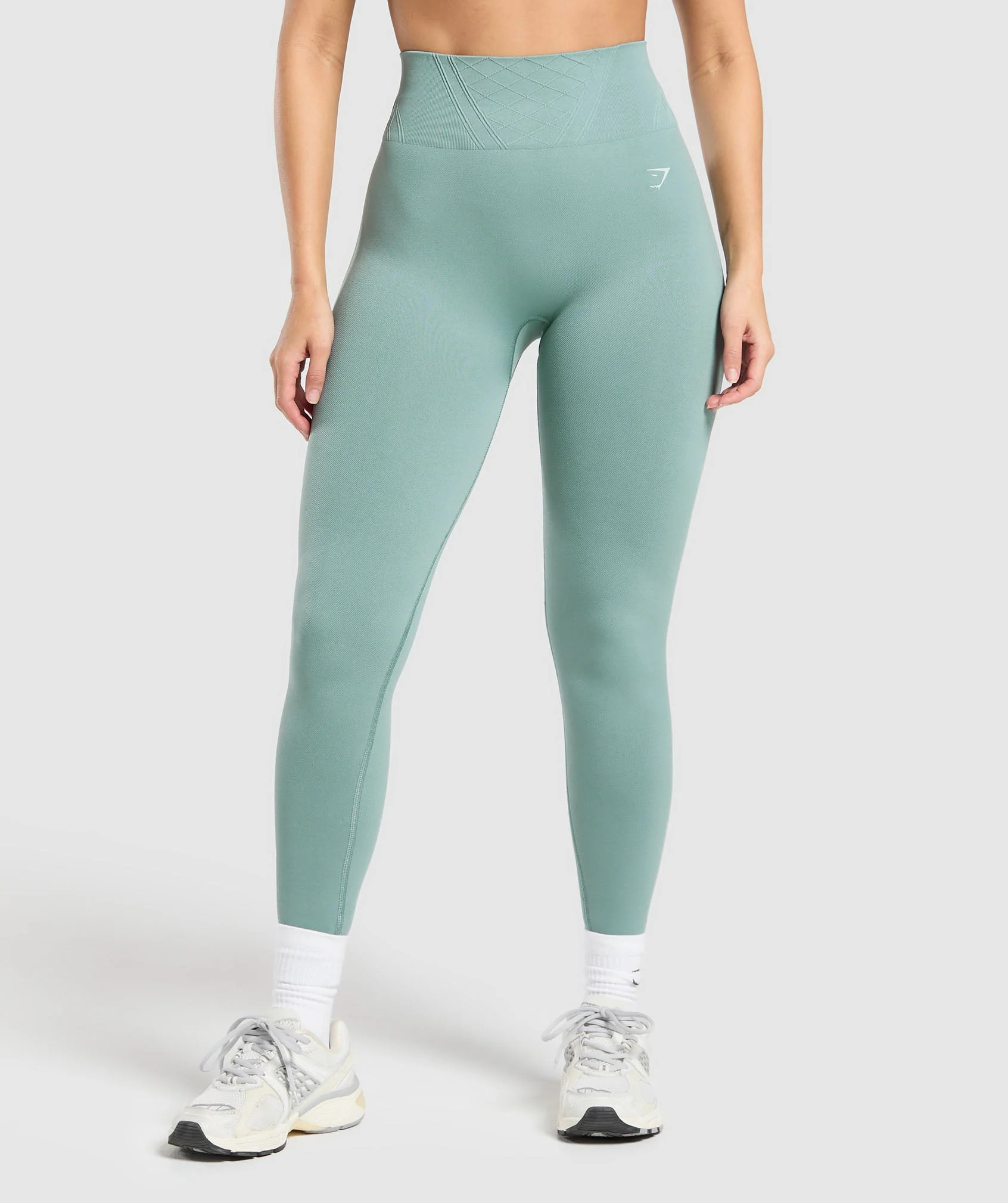 Gymshark Corset Seamless Leggings - Celeste Blue | Gymshark US