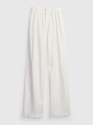 Linen-Cotton Pleated Pants | Gap (US)