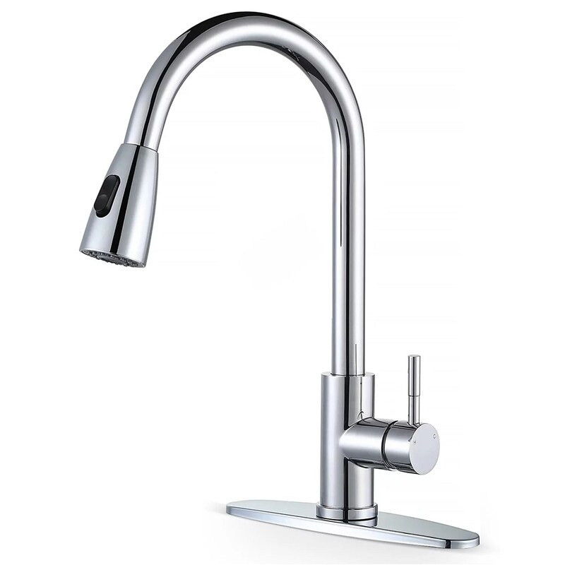 Chrome Kitchen Faucet with Sprayer | Bed Bath & Beyond