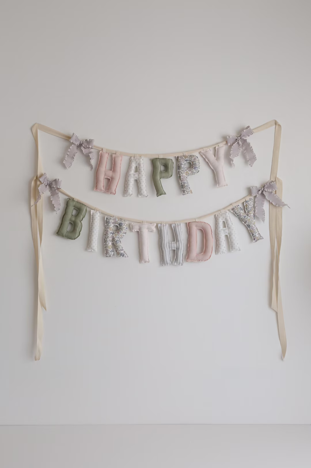 Custom Fabric Birthday Garland | Heirloom Party Decoration | Personalized Birthday Decor for Kids... | Etsy (US)