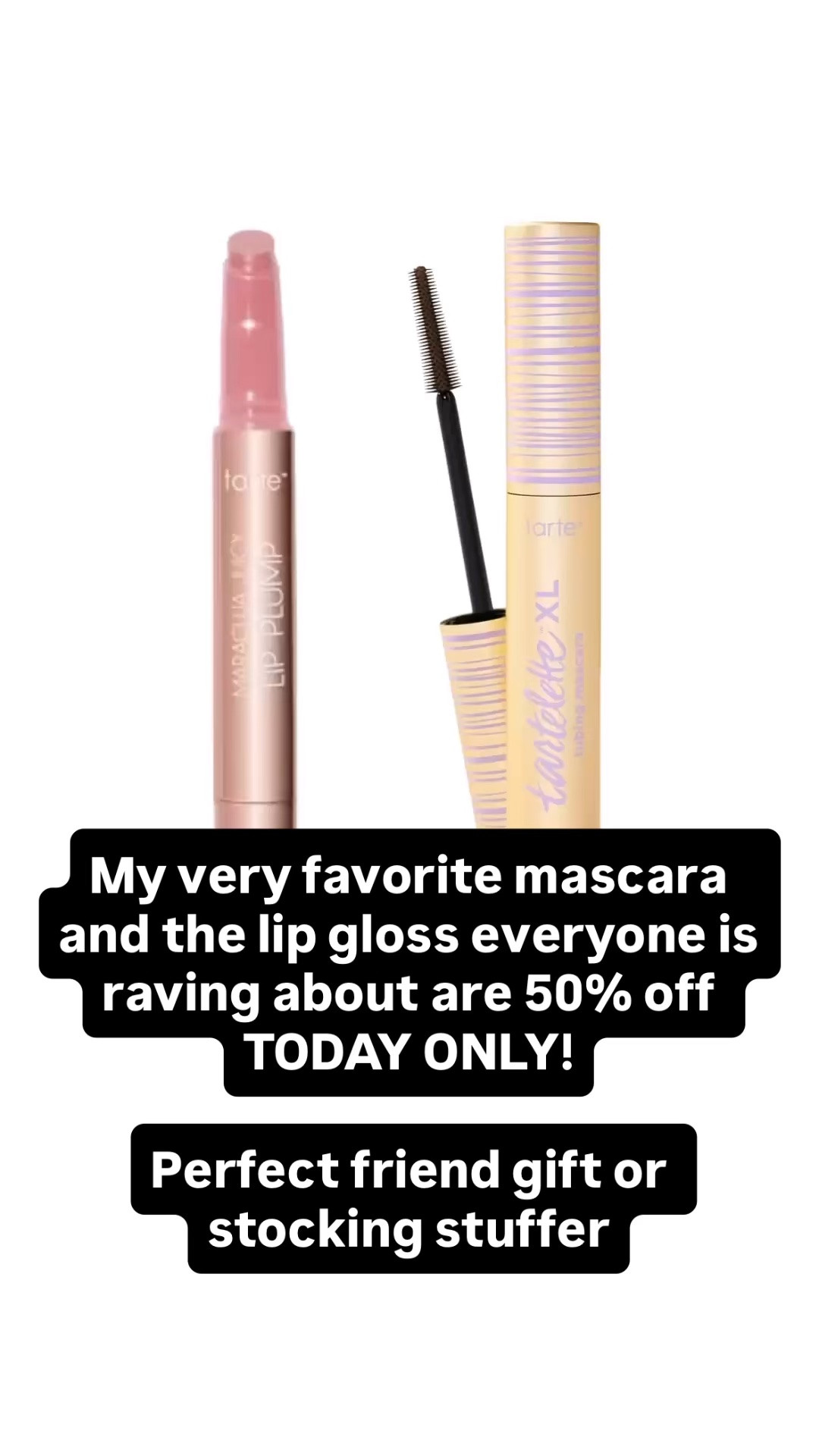 TODAY ONLY two of my favorite Tarte items are 50% OFF!
These would make perfect friend gifts or stocking stuffers!

#LTKSaleAlert #LTKBeauty