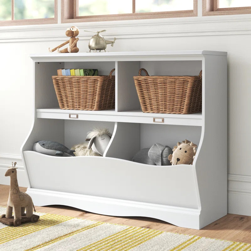 Oundle Three Posts™ Baby & Kids 32.8'' H X 41.1'' W Toy Storage Kids Bookcase | Wayfair North America