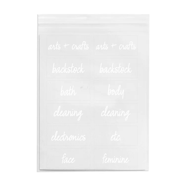 The Home Edit Clear Multipurpose Labels, Pack of 24 | Walmart (US)