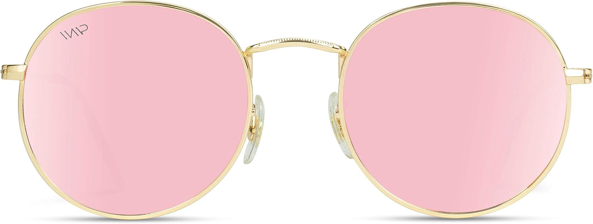 WearMe Pro - Reflective Lens Round Trendy Sunglasses | Amazon (US)