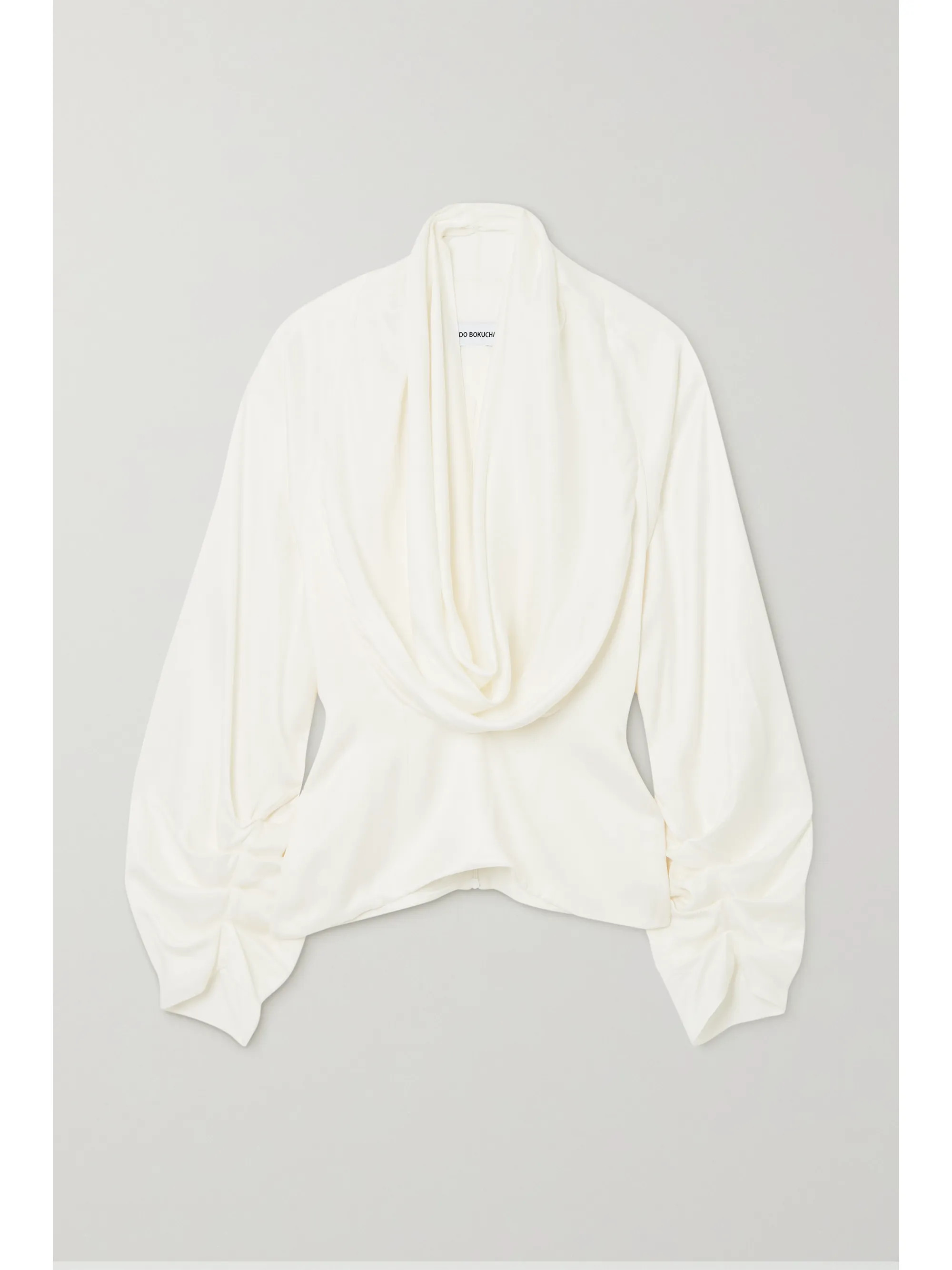 Draped satin blouse | NET-A-PORTER (UK & EU)