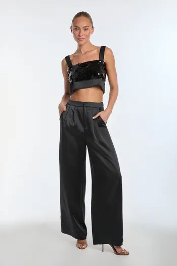 The Noli Shop Valentina Satin Pant | Nordstrom | Nordstrom