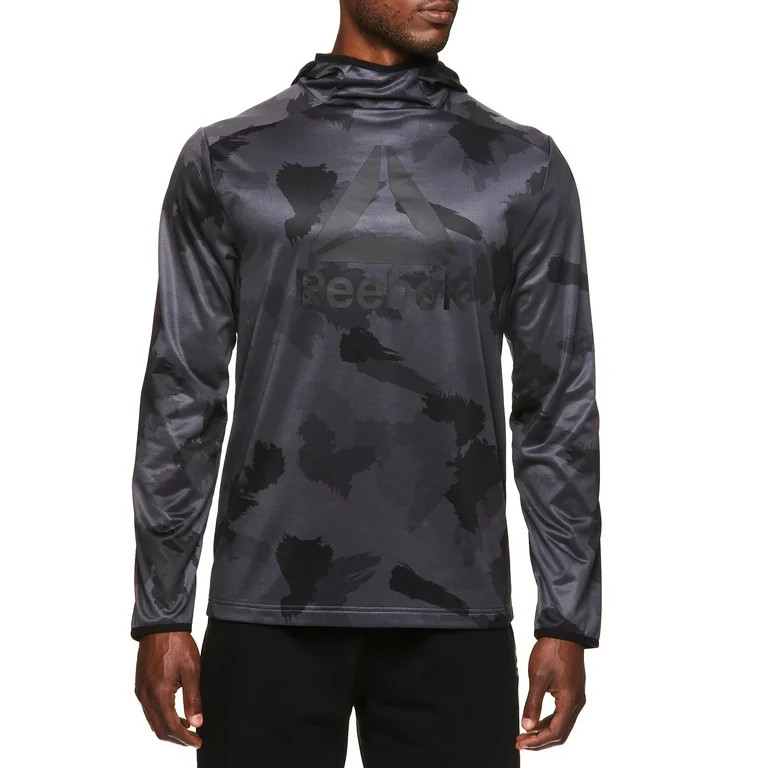 Reebok Men's and Big Men's Active Fleece Jersey Hood, up to Size 3XL | Walmart (US)